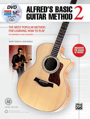 Alfred's Basic Guitar Method, Bk 2: The Most Popular Method for Learning How to Play, Book, DVD & Online Audio & Video Cover Image