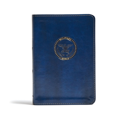 Cover for CSB Military Bible, Royal Blue LeatherTouch