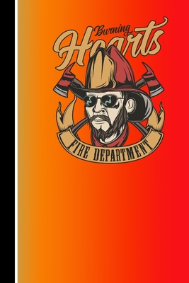 Burning Hearts Fire Department: 120 Seiten Dotgrid (Gepunktet) Papier. Schreibheft Ideal Für Schule Und Beruf. By Ich Trau Mich Cover Image