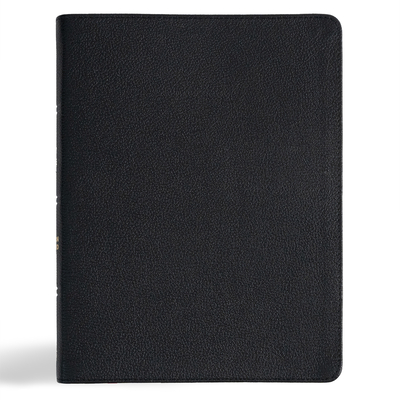 CSB Men of Character Bible, Revised and Updated, Black Genuine Leather Cover Image