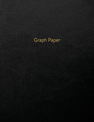 Graph Paper: Executive Style Composition Notebook - Black Leather Style, Softcover - 8.5 x 11 - 100 pages (Office Essentials) By Birchwood Press Cover Image
