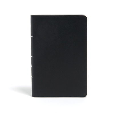 CSB Large Print Personal Size Reference Bible, Black Genuine Leather Cover Image
