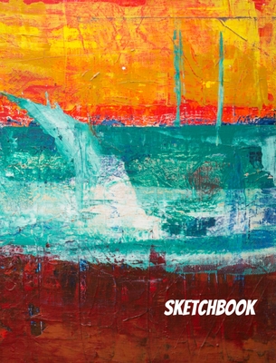 Sketchbook: Abstract Paint Design Drawing Book By June Bug Journals Cover Image