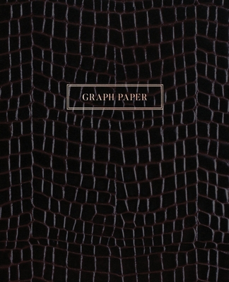 Graph Paper: Executive Style Composition Notebook - Black Alligator Skin Leather Style, Softcover - 7.5 x 9.25 - 100 pages (Office By Birchwood Press Cover Image