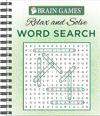 Brain Games - Relax and Solve: Word Search (Green) By Publications International Ltd, Brain Games Cover Image