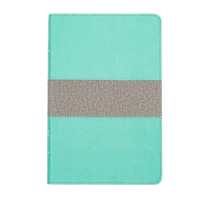 CSB Thinline Reference Bible, Mint/Gray LeatherTouch Cover Image