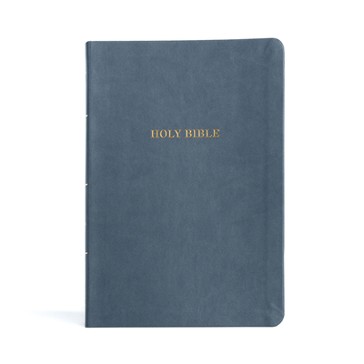 KJV Large Print Thinline Bible, Value Edition, Slate Leathertouch By Holman Bible Publishers Cover Image