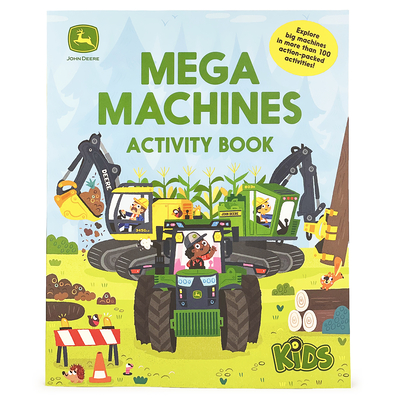 John Deere Kids Mega Machines Activity Book Cover Image