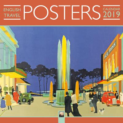 English Travel Posters Wall Calendar 2019 (Art Calendar) By Flame Tree Studio (Created by) Cover Image