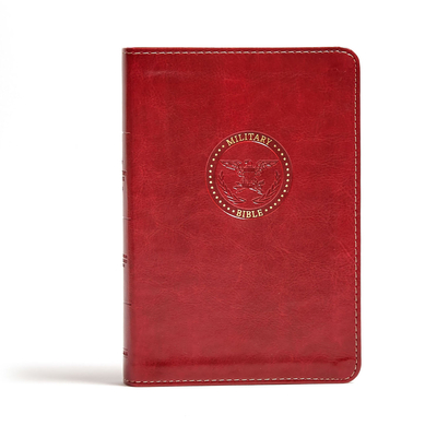 Cover for CSB Military Bible, Burgundy LeatherTouch