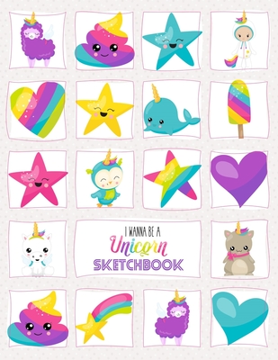 Sketch Book: Cute Unicorn Sketchbook - Drawing and Creative Doodling For  Girls (Paperback)