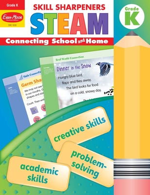 Skill Sharpeners: Steam, Kindergarten Workbook Cover Image