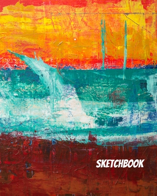 Sketchbook: Abstract Paint Design Drawing Book By June Bug Journals Cover Image