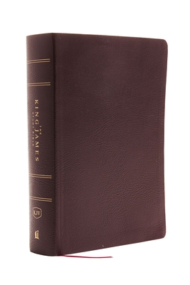 The King James Study Bible, Bonded Leather, Burgundy, Full-Color Edition By Thomas Nelson Cover Image