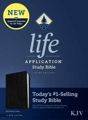 KJV Life Application Study Bible, Third Edition (Bonded Leather, Black, Red Letter) Cover Image