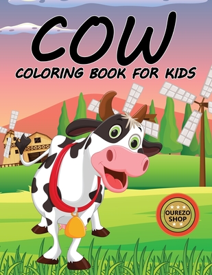 Cow Coloring Book For Kids Cover Image