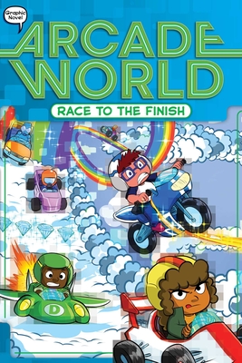 Race to the Finish (Arcade World #5) By Nate Bitt, Glass House Graphics (Illustrator) Cover Image
