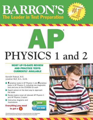 Barron's AP Physics 1 and 2 with CD-ROM (Paperback) | Oblong Books