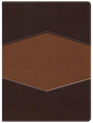 Cover for RVR 1960 Biblia de Estudio Holman, chocolate/terracota, símil piel con índice