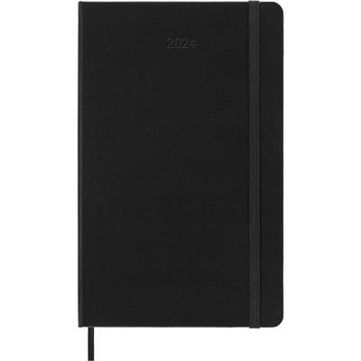 Moleskine 2024 Horizontal Weekly Planner, 12M, Large, Black, Hard Cover (5 x 8.25) By Moleskine Cover Image