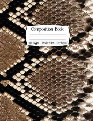 Composition Book: Snake Skin Cover Cover Image