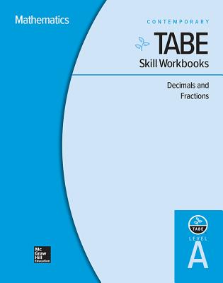 Tabe Skill Workbooks Level A: Decimals and Fractions - 10 Pack Cover Image