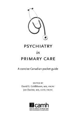 Psychiatry in Primary Care: A Concise Canadian Pocket Guide Cover Image