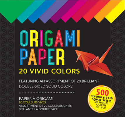 Origami Paper 20 Vivid Colors (500 Sheets) Cover Image