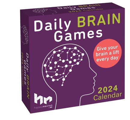 Daily Brain Games 2024 Day-to-Day Calendar: Give your brain a lift every day By HappyNeuron Cover Image