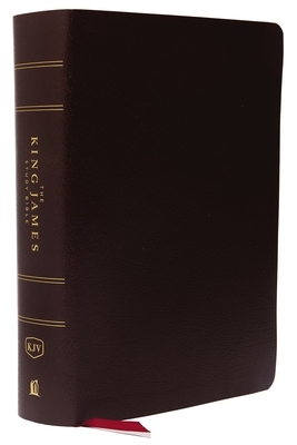 The King James Study Bible, Bonded Leather, Burgundy, Indexed, Full-Color Edition Cover Image