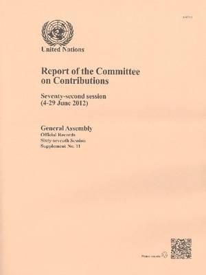 Report of the Committee on Contributions: Seventy-Second Session (4-29 June 2012) Cover Image