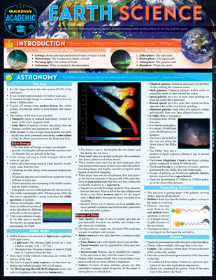 Earth Science: a QuickStudy Laminated Reference Guide (Quickstudy Reference  Guide): Miskevich PhD, Frank: 9781423239802: : Books
