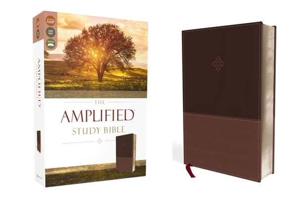 Amplified Study Bible, Imitation Leather, Brown Cover Image