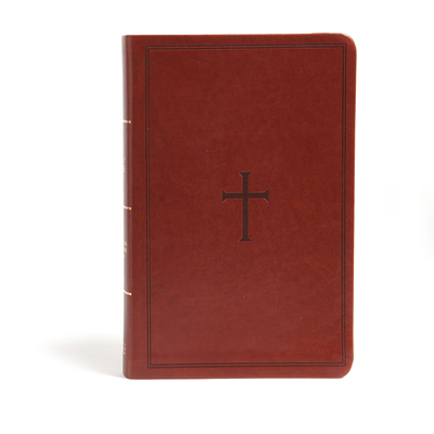 Cover for CSB Large Print Personal Size Reference Bible, Brown LeatherTouch, Indexed