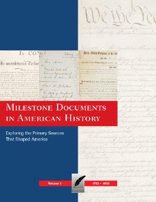 Cover for Milestone Documents in American History
