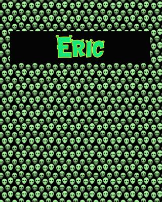 120 Page Handwriting Practice Book with Green Alien Cover Eric: Primary Grades Handwriting Book Cover Image