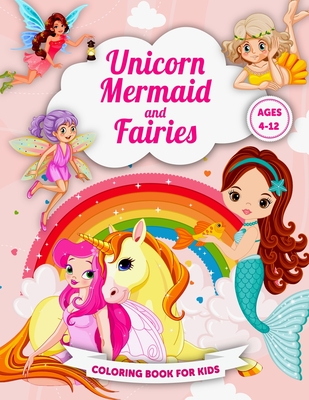 mermaid coloring book for kids ages 4-8: Cute Coloring Pages for Girls and Kids  Ages 4-8 (Paperback)