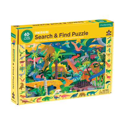 Dinosaurs Search & Find Puzzle By Natasha Durley (Illustrator) Cover Image