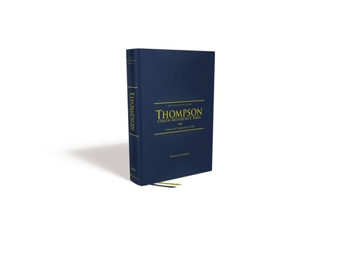 Niv, Thompson Chain-Reference Bible, Hardcover, Navy, Red Letter, Comfort Print Cover Image