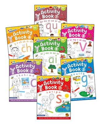 Jolly Phonics Activity Books 1-7: In Print Letters (American