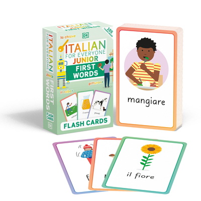 Italian for Everyone Junior First Words Flash Cards By DK Cover Image