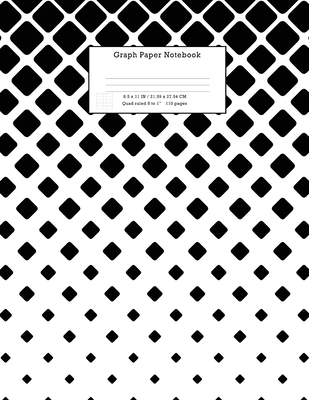 Graph Paper Notebook: Grid Paper Notebook 110 Sheets Large 8.5 x 11 Quad Ruled 5x5 Cover Image