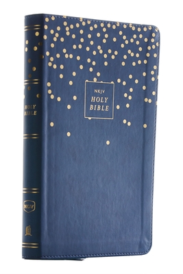 Nkjv, Thinline Bible Youth Edition, Leathersoft, Blue, Red Letter Edition, Comfort Print By Thomas Nelson Cover Image