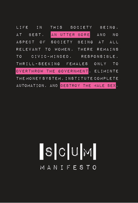 Scum Manifesto By Valerie Solanas Cover Image