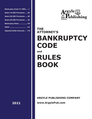 The Attorney's Bankruptcy Code and Rules Book (2021) Cover Image