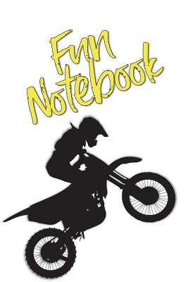 Fun Notebook: Boys Books - Mini Composition Notebook - Ages 6 -12 - Dirtbike Book Cover Image