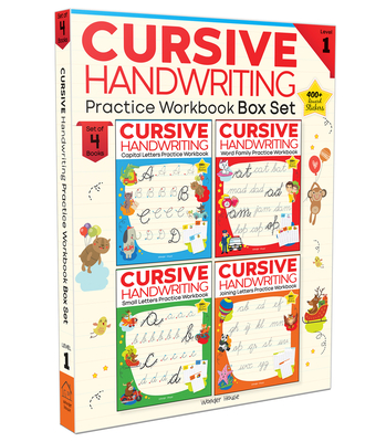 Cursive Handwriting: Small Letters, Capital Letters, Joining Letters and Word Family: Level 1 Practice Workbooks For Children (Set of 4 Books) By Wonder House Books Cover Image