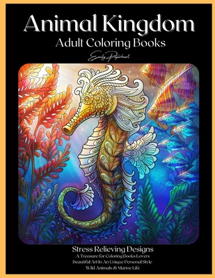 Animal Kingdom Adult Coloring Books Large Print Paperback The Elliott Bay Book Company