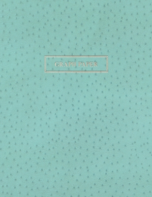 Graph Paper: Executive Style Composition Notebook - Teal Ostrich Skin Leather Style, Softcover - 8.5 x 11 - 100 pages (Office Essen By Birchwood Press Cover Image