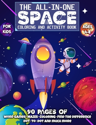 Space Coloring and Activity Book for Kids Ages 4-8: Space Coloring